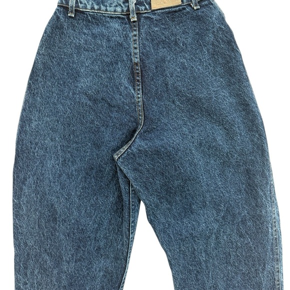 Vintage 80s USA LEE Pleated Double Yoke Acid Wash Sz 26 High-rise Blue Jeans - Picture 4 of 9